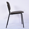 Luxury Modern Velvet Upholstered Dining Chair with Black Ripple Legs for Hotel Use