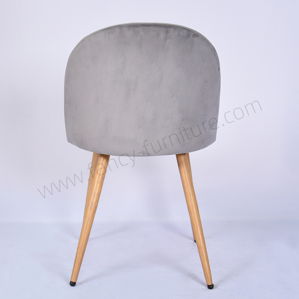 Modern Velvet Dining Chair with Metal Legs Durable Upholstery Non-Foldable for Home & Hotel Use