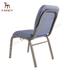Modern Metal Hotel Furniture Iron Steel Interlocking Padded Auditorium Stack Church Chair