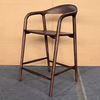 Solid Ash Wood Bar Stools, Machine-carved in One Piece by Shungite, Suitable for Restaurants And High-end Private Furniture.