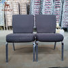 Useding Cheap Metal Church Chair Wholesale Upholstered Used Auditorium Rental Wedding Chairs for Church