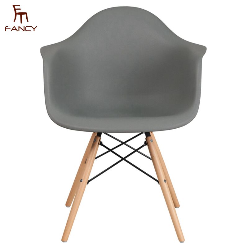 grey plastic chair