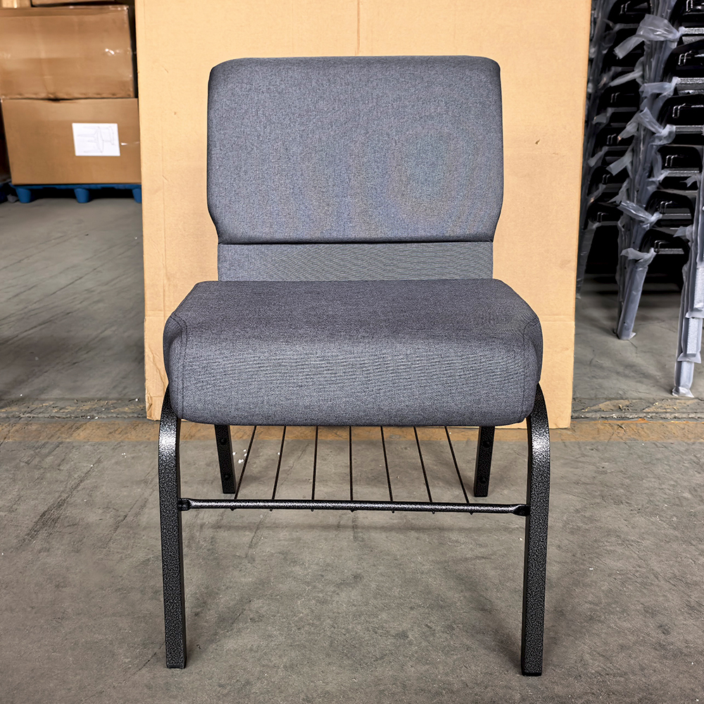 High Density Foam Custom Logo Modern Design Durable Comfort Church Chair for Religious Commercial Use