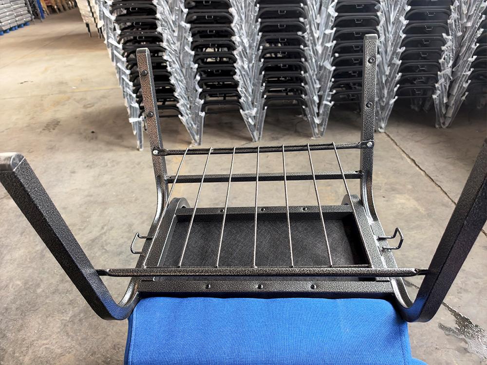 High-quality Church Chairs, Featuring A Logo And Bookshelf Design. OEM Customization Is Available, Allowing You To Add Your Own Logo And Change Colors. Suitable for Churches And Other Places of Worshi