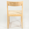 Factory Wholesale Ash Wood Dining Chair, Unfinished Natural Wood Frame, Minimalist Style for Living Room & Restaurant