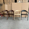 Our Factory Sells European-style Minimalist Ash Wood Chairs with Carved Panels, Available in A Variety of Colors. Suitable for Restaurants, Cafes, And Other Similar Establishments.