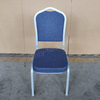 Wholesale Fancy Banquet Chairs Modern Metal Fabric Stackable Stable Commercial Hotel Dining Chair Solid Back Foam Cushion Iron