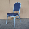 Wholesale Fancy Banquet Chairs Modern Metal Fabric Stackable Stable Commercial Hotel Dining Chair Solid Back Foam Cushion Iron