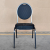 Cheap Price High Quality Iron Durable Stackable Modern Design Solid Back Round Head Hotel Banquet Chair for Sale