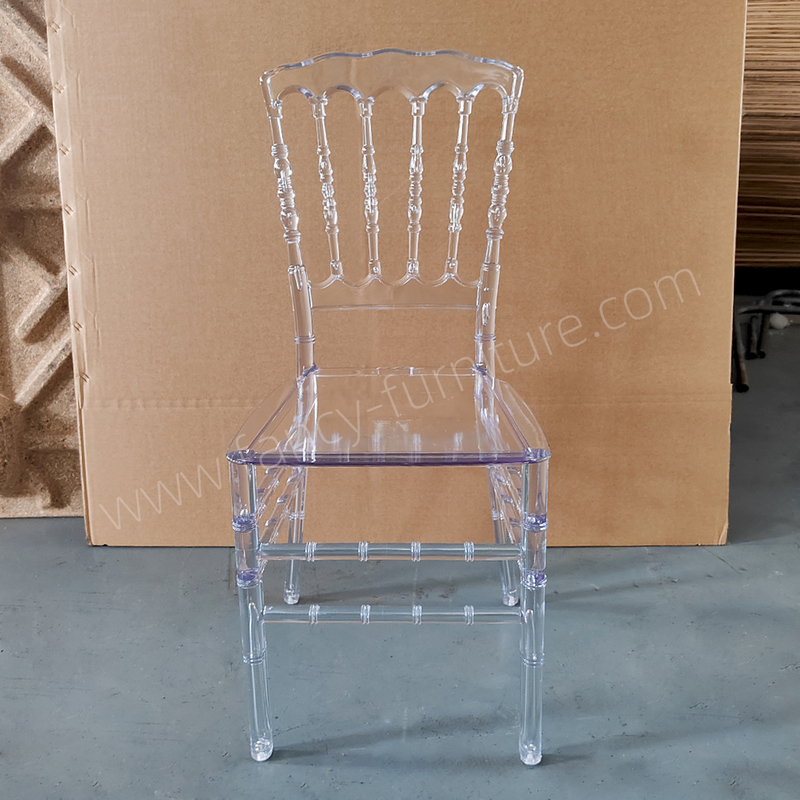 Modern Clear Plastic Dining Chair-Durable Waterproof Portable Banquet Chair with 2-Year Warranty for Home & Outdoor Use