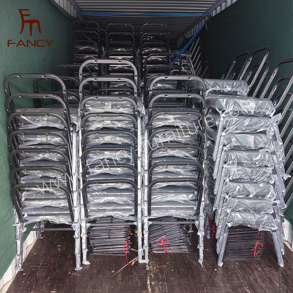 Wholesale Hot Selling Durable Steel Tube Church Chair Fashionable Theater Furniture for Auditorium