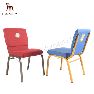Church Chairs Metal Stackable Church Chairs for Sale Accept Customized Logo