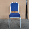 Wholesale Cheap Price Modern Iron Stackable Durable Stable Solid Back Indoor Use Dining Banquet Chair for Hotel
