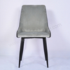 Elegant Velvet Dining Chair Contemporary Upholstered Chair with Black Powder Coated Metal Legs for Dining Room