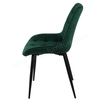 Comfortable Tufted Velvet Dining Chair, Modern Accent Chair with Metal Legs for Dining Room & Commercial Use