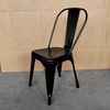 Sturdy Durable Industrial Antique Iron Stackable Dining Chair with Metal Legs for Home And Commercial Use