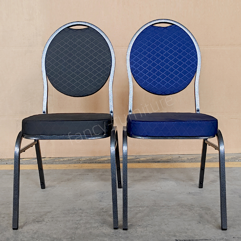 Modern Elegant Durable Stackable Iron Banquet Chair Stable Metal Structure for Hotel Restaurant Wedding Party Outdoor Indoor Event Use