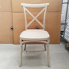 Factory Sells High-quality X-back Plastic Chairs, Stackable, Suitable for Outdoor Use, Weddings, And Other Occasions. Various Colors Can Be Customized.