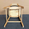 Wholesale Modern Ash Wood Bar Stool with Real Rattan Back & Seat, Ergonomic Counter Height Kitchen Bar Chair with Solid Wood Frame for Home, Restaurant,