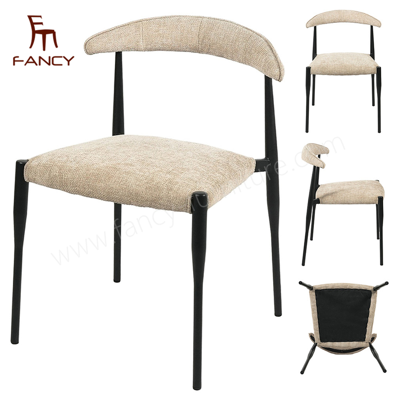 Wholesale White design flower back accent chair living room soft cushion Teddy velvet Dining Chair Banquet and wedding chair