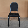 Factory Direct Cheap Wholesale Modern Durable Commercial Iron Stackable Solid Back Foam Cushion Banquet Chair