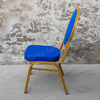 Modern Stackable Iron Round Head Solid Back Banquet Chair with Durable & Stable Design for Hotel Banquet Use