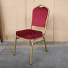 Cheap Banquet Chairs Fancy Modern Metal Fabric Stackable Stable Commercial Hotel Dining Chair Solid Back Foam Cushion Iron