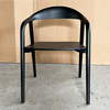 European Minimalist Style Stackable Chairs with Carved Panels Available Variety Colors. for Churches Restaurants Cafes