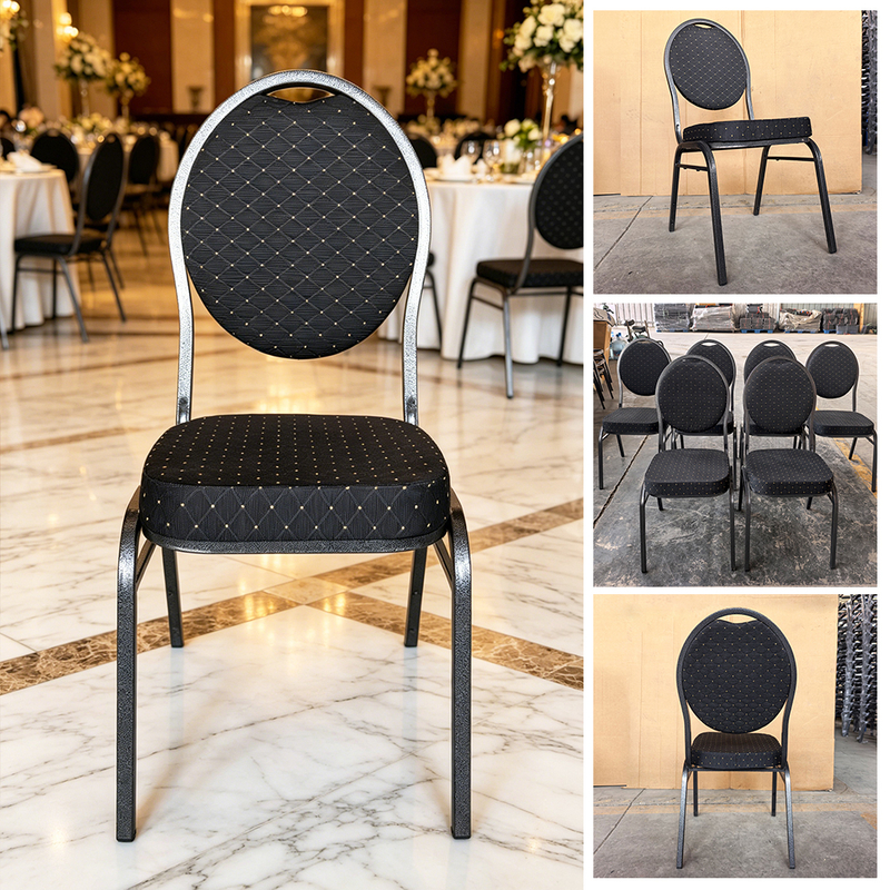 Banquet Chairs Are Suitable for Weddings And Banquets. ODM Customization Is Available, Allowing You To Add Your Unique Logo. They Are Stackable.