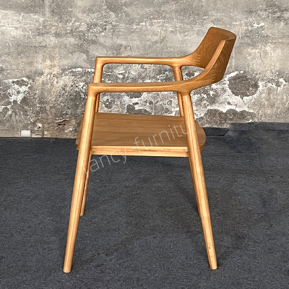 Bulk Supply European Style Hiroshima Ash Wood Dining Chair Durable And Ergonomic Modern Solid Wood Dining Chair for Dining Room