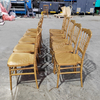 Elegant Gold Napoleon Chiavari Chair Stackable Durable Chair for Wedding Venues Banquet Halls & Bulk Event Rental Orders