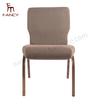 Factory Wholesale Burgundy Color OEM Colors Auditorium Red Interlock Stacking Metal Fabric Church Chair