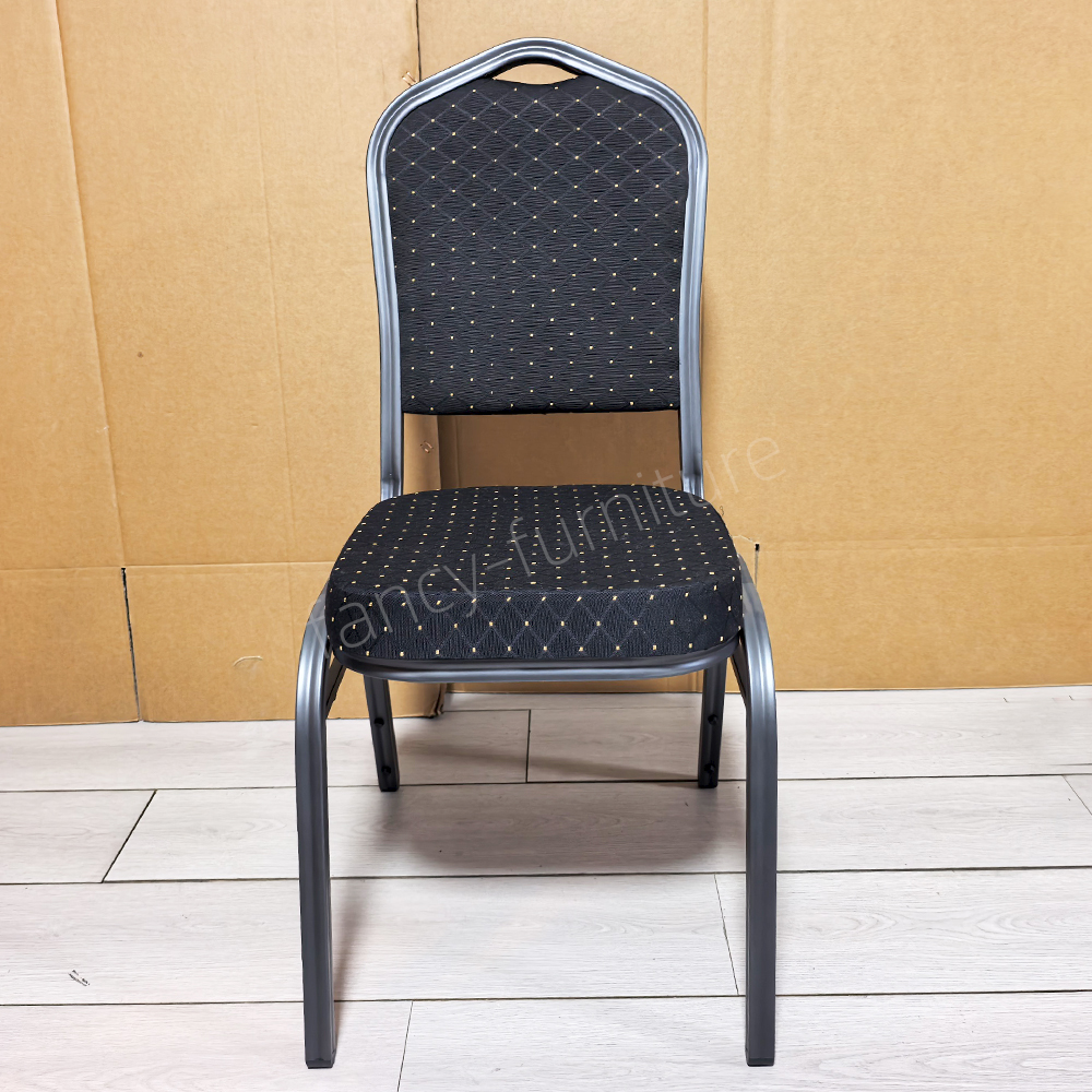Good Quality Wholesale Chinese Design Stackable Durable Fabric Banquet Chairs Customizable Logos Commercial Use Event Seating
