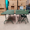 Portable Folding Plastic Table-HDPE Heavy Duty Waterproof Rectangular Table for Home Dining Hotel Camping Parties & Picnics