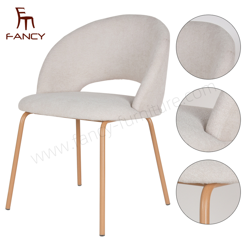 New Dining Chairs for Kitchen Restaurant Chair with Metal Fram 