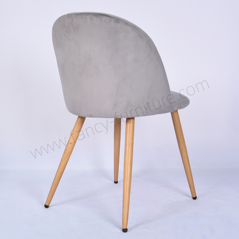 Modern Velvet Dining Chair with Metal Legs Durable Upholstery Non-Foldable for Home & Hotel Use