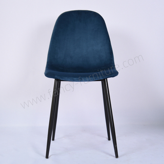 Modern Velvet Dining Chair with Metal Legs Durable Upholstery for Home & Hotel Use