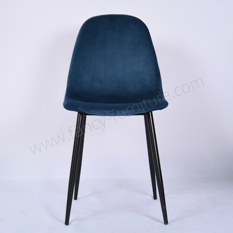 Modern Velvet Dining Chair with Metal Legs Durable Upholstery for Home & Hotel Use