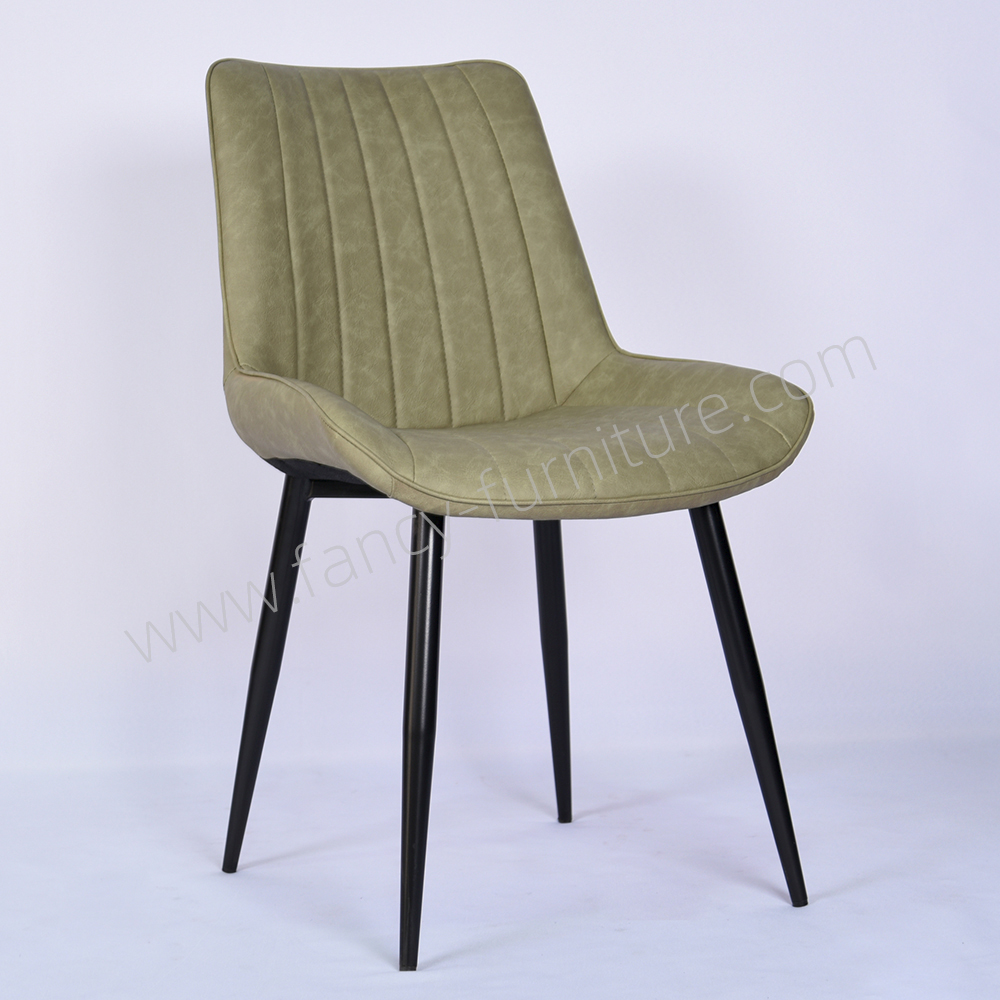 Wholesale Durable Comfortable Upholstered Dining Chair with Metal Legs Modern Design 2-Year Warranty