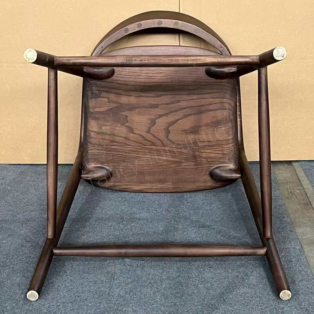 Solid Ash Wood Bar Stools, Machine-carved in One Piece by Shungite, Suitable for Restaurants And High-end Private Furniture.