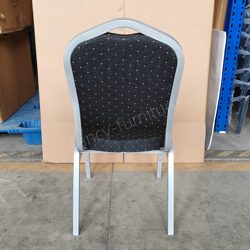 Used Iron Banquet Chairs Sale Modern Commercial Gold Metal Legs Fabric Hotel Wedding Stackable Factory Direct Supply