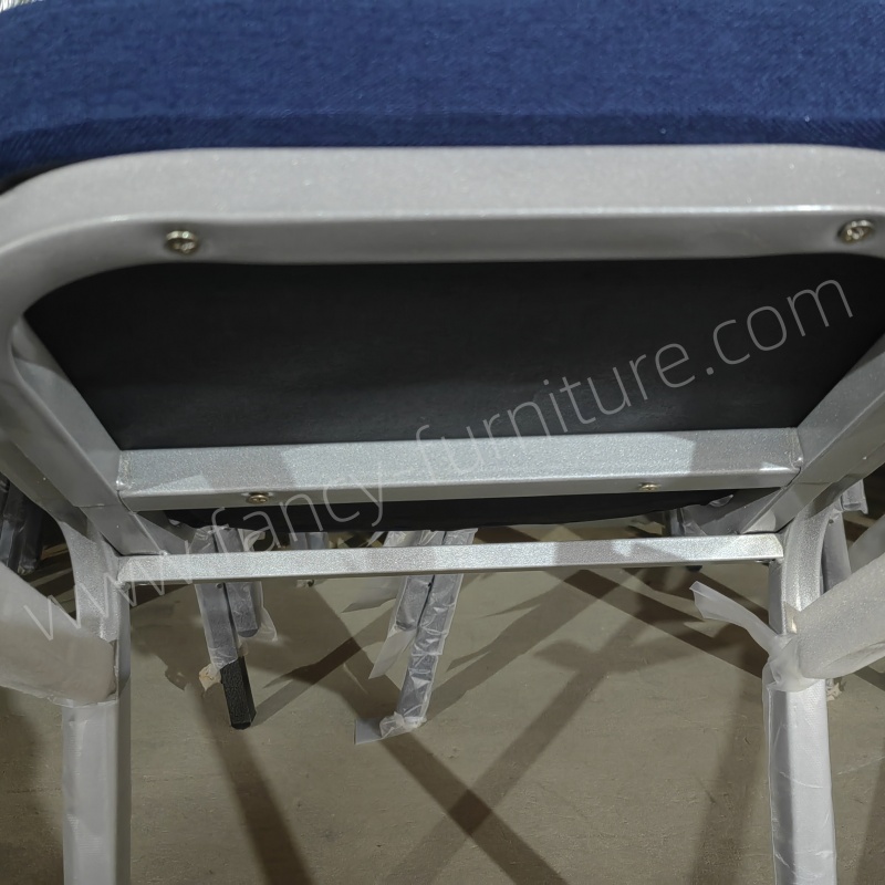 High Quality Modern Design Metal Banquet Chair for Wedding Reception for Restaurant Hotel Church with High Density Sponge