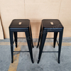 Stackable Durable Metal Bar Stool Industrial High Chair for Home Dining And Restaurant Use