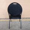 Cheap Price High Quality Iron Durable Stackable Modern Design Solid Back Round Head Hotel Banquet Chair for Sale