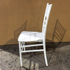 Stacking Plastic PP 7-Slat Modern Chiavari Dining Chair Backrest Durable Waterproof Portable Outdoor for Home Office Party