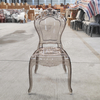 Modern Clear Plastic Dining Chair-Durable Waterproof Portable Smile Furniture with 2-Year Warranty for Home Hotel & Outdoor Use