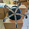 Modern Ergonomic Swivel Desk Chair, Adjustable Height Base, Plastic Backrest with Soft PU Seat, Perfect for Home Office
