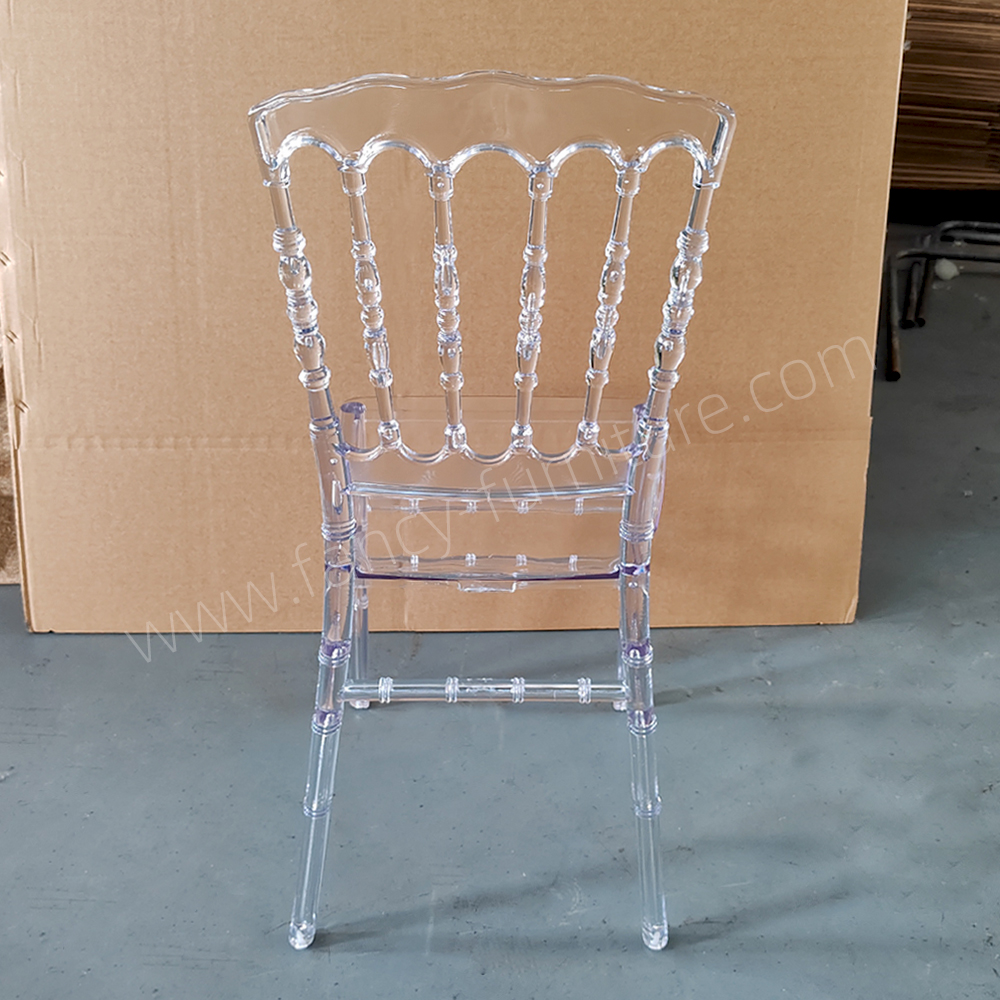 Modern Clear Plastic Dining Chair-Durable Waterproof Portable Banquet Chair with 2-Year Warranty for Home & Outdoor Use