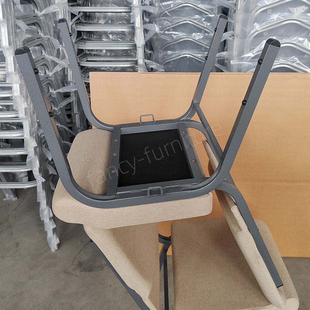 Hot Set Church Benches, Stackable, And Can Be Fitted with Bookshelves And Logos. OEM Customization Is Supported, Suitable for Churches And Other Places of Worship.