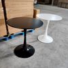 Contemporary Tulip Dining Table, Round MDF Top with Heavy Duty Metal Base, Anti-rust Stable Legs for Indoor Dining Use